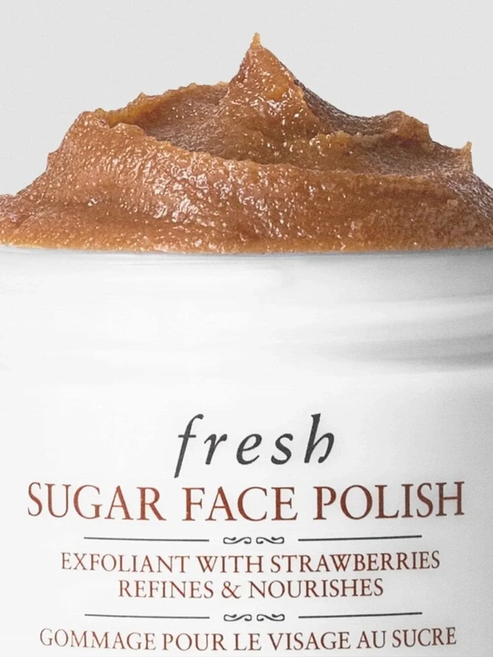 Fresh NIB Sugar Face Polish Exfoliating Strawberry Face Scrub - Travel SZ 15ml